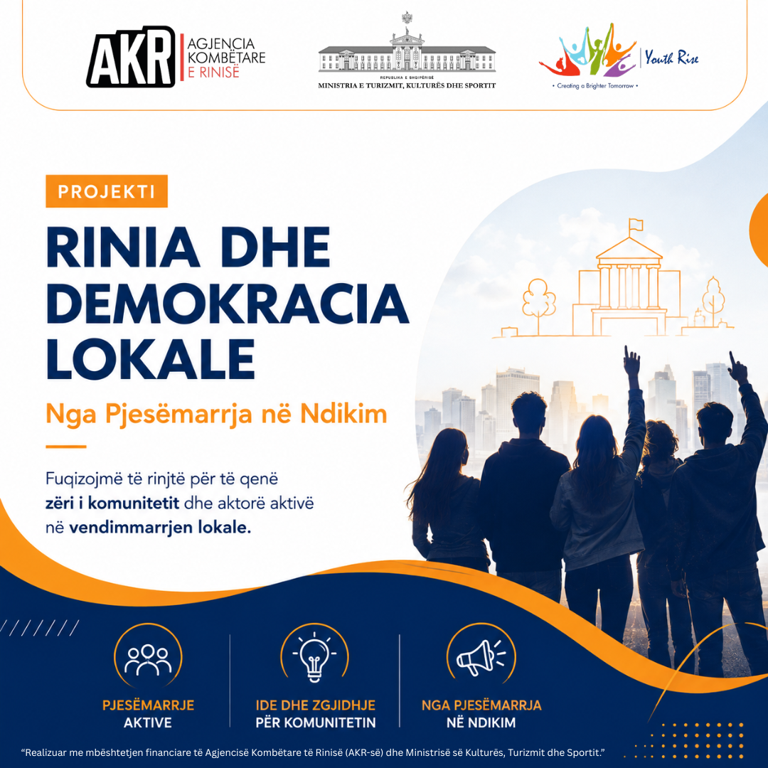 Posteri i projektit Rinia dhe Demokracia Lokale